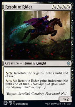 Resolute Rider⁣ - Throne of Eldraine⁣ (Uncommon)⁣ [214]