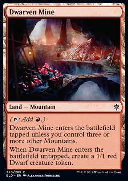 Dwarven Mine⁣ - Throne of Eldraine⁣ (Common)⁣ [243]