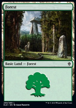 Forest (V.4)⁣ - Throne of Eldraine⁣ (Land)⁣ [269]