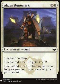 Abzan Runemark⁣ - Mystery Booster⁣ (Common)⁣ [3]