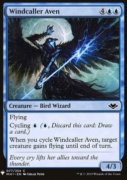 Windcaller Aven⁣ - Mystery Booster⁣ (Common)⁣ [77]