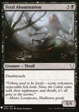 Feral Abomination⁣ - Mystery Booster⁣ (Common)⁣ [92]