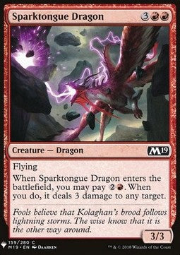 Sparktongue Dragon⁣ - Mystery Booster⁣ (Common)⁣ [159]