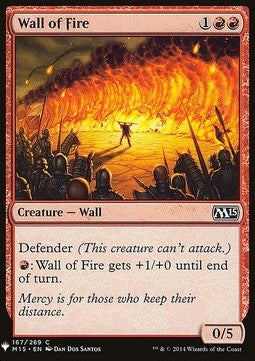 Wall of Fire⁣ - Mystery Booster⁣ (Common)⁣ [167]