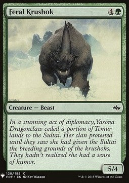 Feral Krushok⁣ - Mystery Booster⁣ (Common)⁣ [128]