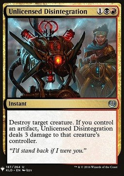 Unlicensed Disintegration⁣ - Mystery Booster⁣ (Uncommon)⁣ [187]
