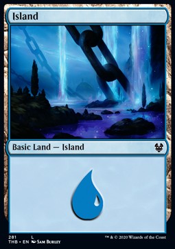 Island (V.2) - Theros Beyond Death: Extras (Land) [XTHB-281]