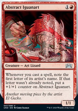 Abstract Iguanart⁣ - Unsanctioned⁣ (Uncommon)⁣ [47]