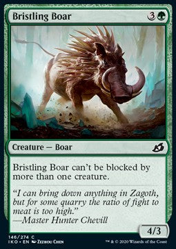 Bristling Boar⁣ - Ikoria: Lair of Behemoths⁣ (Common)⁣ [146]