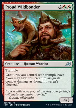Proud Wildbonder⁣ - Ikoria: Lair of Behemoths⁣ (Uncommon)⁣ [229]