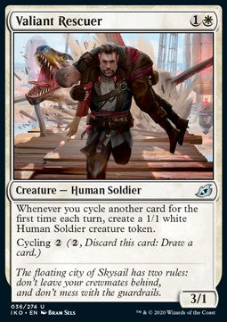 Valiant Rescuer⁣ - Ikoria: Lair of Behemoths⁣ (Uncommon)⁣ [36]