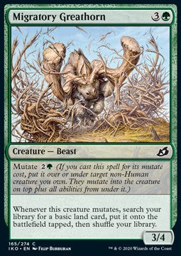 Migratory Greathorn⁣ - Ikoria: Lair of Behemoths⁣ (Common)⁣ [165]