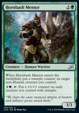 Hornbash Mentor⁣ - Ikoria: Lair of Behemoths⁣ (Uncommon)⁣ [159]