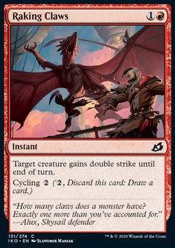 Raking Claws⁣ - Ikoria: Lair of Behemoths⁣ (Common)⁣ [131]