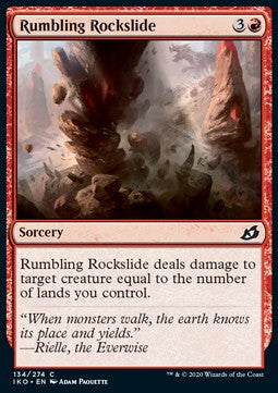 Rumbling Rockslide⁣ - Ikoria: Lair of Behemoths⁣ (Common)⁣ [134]