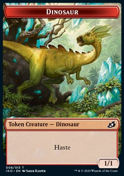 Dinosaur Token (Red 1/1)⁣ - Ikoria: Lair of Behemoths: Extras⁣ (Token)⁣ [T08]
