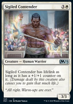 Sigiled Contender⁣ - Core 2021: Extras⁣ (Uncommon)⁣ [323]