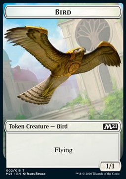 Bird Token (White 1/1)⁣ - Core 2021: Extras⁣ (Token)⁣ [T02]
