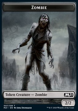 Zombie Token (Black 2/2)⁣ - Core 2021: Extras⁣ (Token)⁣ [T07]