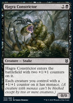 Hagra Constrictor⁣ - Zendikar Rising⁣ (Common)⁣ [105]