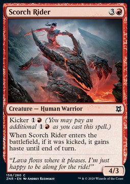 Scorch Rider⁣ - Zendikar Rising⁣ (Common)⁣ [158]