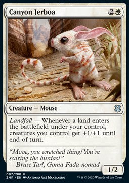 Canyon Jerboa⁣ - Zendikar Rising⁣ (Uncommon)⁣ [7]