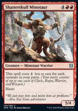 Shatterskull Minotaur⁣ - Zendikar Rising⁣ (Uncommon)⁣ [160]