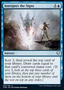 Interpret the Signs⁣ - Commander Legends⁣ (Uncommon)⁣ [75]