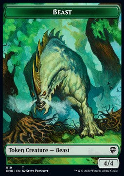 Beast Token (G 4/4) // Elephant Token (G 3/3) - Commander Legends: Extras (Token) [XCMR-T 19/20]