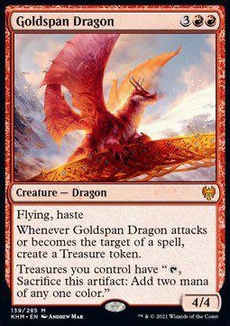 Goldspan Dragon⁣ - Kaldheim⁣ (Mythic)⁣ [139]