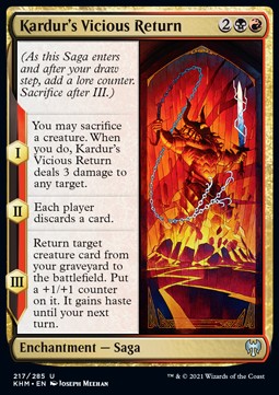 Kardur's Vicious Return⁣ - Kaldheim⁣ (Uncommon)⁣ [217]