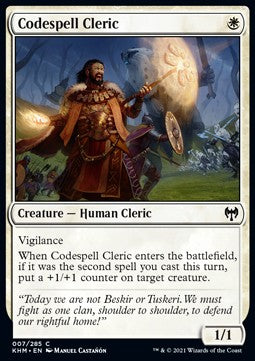 Codespell Cleric⁣ - Kaldheim⁣ (Common)⁣ [7]