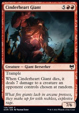 Cinderheart Giant⁣ - Kaldheim⁣ (Common)⁣ [126]