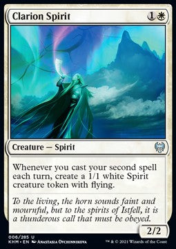 Clarion Spirit⁣ - Kaldheim⁣ (Uncommon)⁣ [6]
