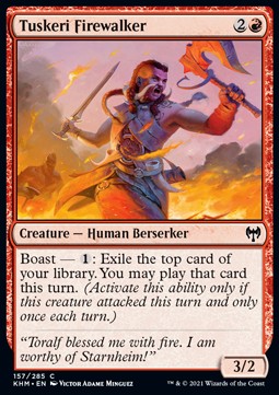 Tuskeri Firewalker⁣ - Kaldheim⁣ (Common)⁣ [157]
