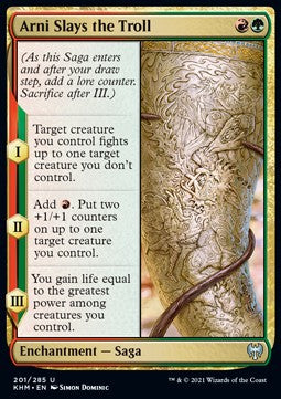 Arni Slays the Troll⁣ - Kaldheim⁣ (Uncommon)⁣ [201]