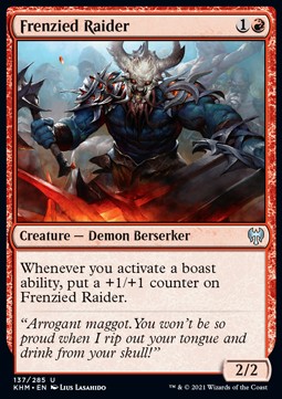 Frenzied Raider⁣ - Kaldheim⁣ (Uncommon)⁣ [137]