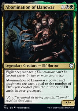 Abomination of Llanowar⁣ - Commander: Kaldheim⁣ (Uncommon)⁣ [81]