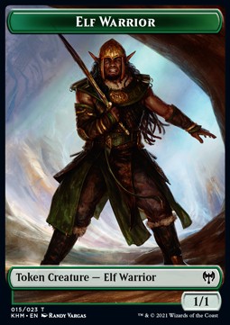 Elf Warrior Token (Green 1/1)⁣ - Kaldheim: Extras⁣ (Token)⁣ [T15]