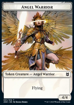 Angel Warrior Token (W 4/4) // Shark Token (U */*)⁣ - Magic the Gathering Products⁣ (Token)⁣ [T 1/7]