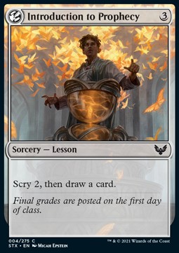 Introduction to Prophecy⁣ - Strixhaven: School of Mages⁣ (Common)⁣ [4]