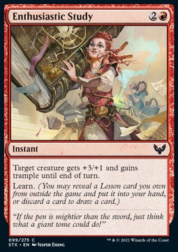 Enthusiastic Study⁣ - Strixhaven: School of Mages⁣ (Common)⁣ [99]