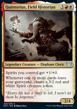 Quintorius, Field Historian⁣ - Strixhaven: School of Mages⁣ (Uncommon)⁣ [220]