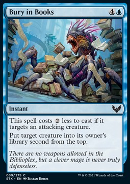 Bury in Books⁣ - Strixhaven: School of Mages⁣ (Common)⁣ [39]