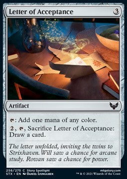 Letter of Acceptance⁣ - Strixhaven: School of Mages⁣ (Common)⁣ [256]