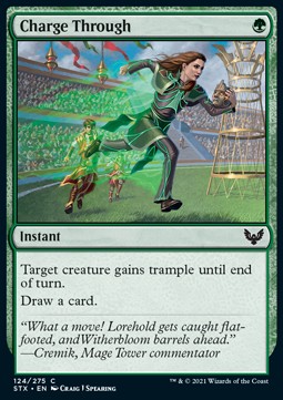 Charge Through⁣ - Strixhaven: School of Mages⁣ (Common)⁣ [124]