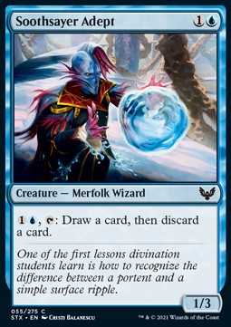 Soothsayer Adept⁣ - Strixhaven: School of Mages⁣ (Common)⁣ [55]