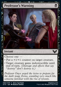 Professor's Warning⁣ - Strixhaven: School of Mages⁣ (Common)⁣ [84]