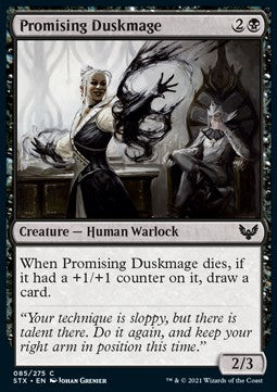 Promising Duskmage⁣ - Strixhaven: School of Mages⁣ (Common)⁣ [85]
