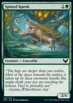 Spined Karok⁣ - Strixhaven: School of Mages⁣ (Common)⁣ [143]